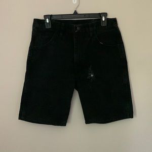 Black Jean Shorts